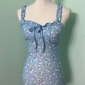 ⭐️ 2 for $15. SHEIN floral print rubbed stretchy dress